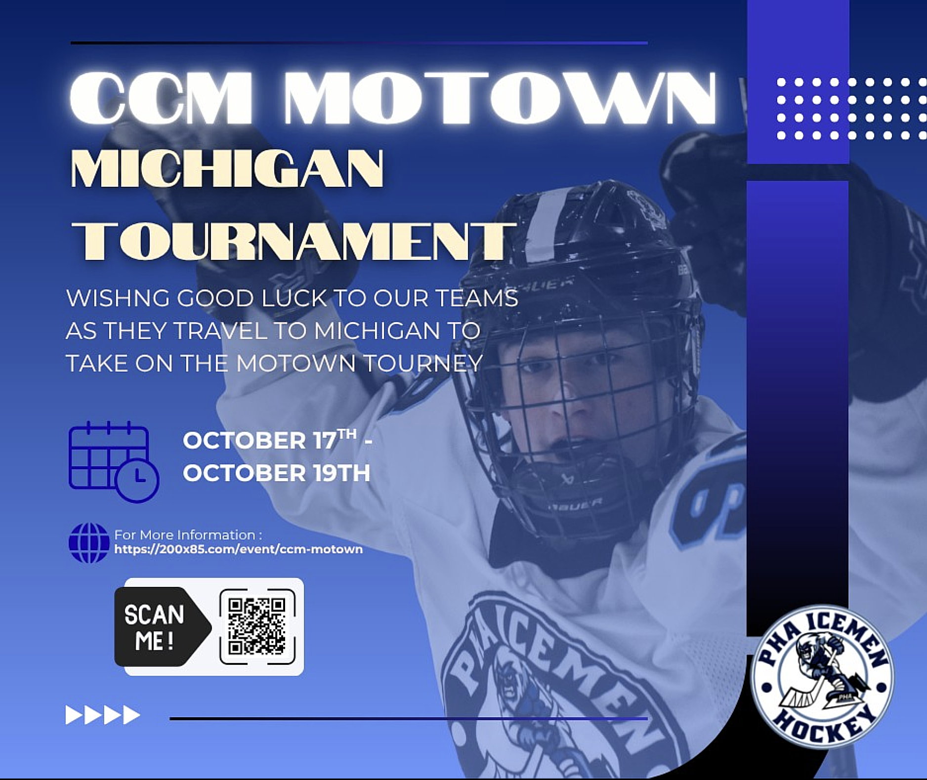 PHA Icemen Motown Tournament send-off post